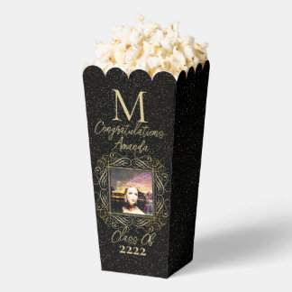 Elegant Scroll + Gold Dots Congratulation Class of Geschenkschachtel