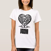 Elegant Scrolled Heart for Veena Lovers T-Shirt (Vorderseite)