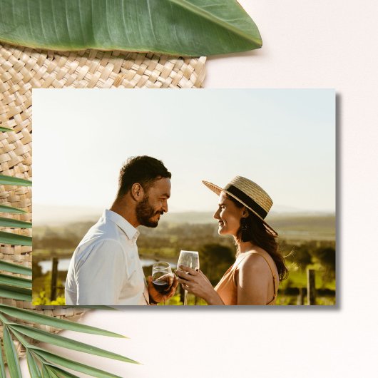 Elegant Seashell Foto Beach Wedding Save the Date