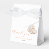 Elegant Seashell Pearl Baby Shower Fevor Box Geschenkschachtel (Vorderseite)