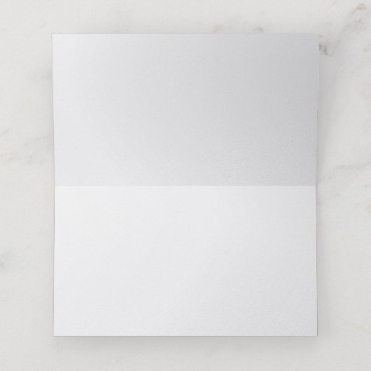 Elegant Seashells Nautical Wedding Platzkarte (Innenseite Aufgefaltet)