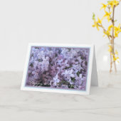 Elegant Second Wedding Anniversary Lila Lilac Karte (Gelbe Blume)