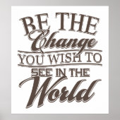 Elegant sei die Veränderung Poster (Vorne)