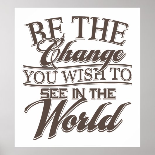 Elegant sei die Veränderung Poster (Vorne)