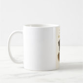 Elegant seit Geburt – Schwarzer Mops Kaffeetasse (Links)