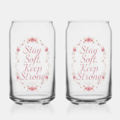 Elegant Self Love and Resilience Saying Dosenglas (Rückseite)