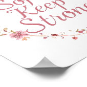 Elegant Self Love and Resilience Saying Poster (Ecke)