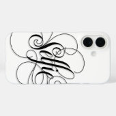 Elegant SELFIE Luxury Geblüht Kalligraphie Case-Mate iPhone Hülle (Rückseite (Horizontal))