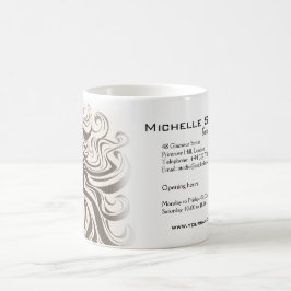 Elegant Sepia Chic Wavy Frisur Extensions Kaffeetasse