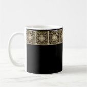 Elegant Sepia Spanish Tile Kaffeetasse (Links)