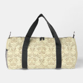 Elegant Sepia Tan Floral Pattern Duffle Bag (Rückseite)