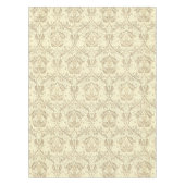 Elegant Sepia Tan Floral Pattern Tischdecke (Vorderseite)