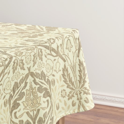 Elegant Sepia Tan Floral Pattern Tischdecke (Beispiel)