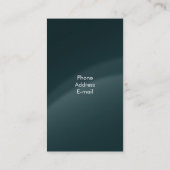 Elegant Sequins Dark Green Visitenkarte (Rückseite)