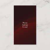 Elegant Sequins Maroon Visitenkarte (Rückseite)