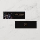 Elegant Sequins Mini Visitenkarte (Vorne/Hinten)