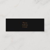 Elegant Sequins Mini Visitenkarte (Rückseite)