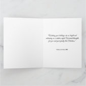 Elegant Serene winter scene adorned with lights Karte (Innenseite)