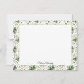 Elegant Shamrock Botanical Notecard | Personalized Mitteilungskarte (Vorderseite)