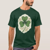Elegant Shamrock St Patrick’s Day - camiseta T-Shirt (Vorderseite)