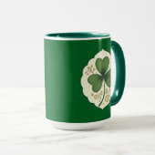 Elegant Shamrock St Patrick’s Day - caneca Tasse (VorderseiteRechts)
