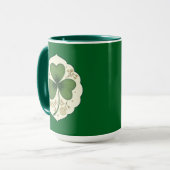 Elegant Shamrock St Patrick’s Day - caneca Tasse (Vorderseite Links)