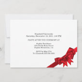 Elegant Share your News 3 Foto Graduation Party Einladung (Rückseite)