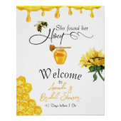 Elegant She fand ihr Honey Bee Brautparty Poster (Vorderseite)