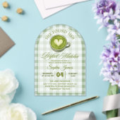 Elegant She fand ihr perfektes Matcha-Brautparty Acryleinladungen (Insitu (Hochzeit))