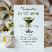 Elegant She fand ihr perfektes Matcha-Brautparty Einladung