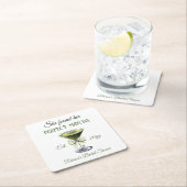 Elegant She fand ihr perfektes Matcha-Brautparty Rechteckiger Pappuntersetzer (Vor Ort)