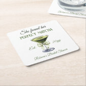 Elegant She fand ihr perfektes Matcha-Brautparty Rechteckiger Pappuntersetzer (angewinkelt)