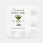 Elegant She fand ihr perfektes Matcha-Brautparty Serviette (Vorderseite)
