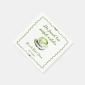 Elegant She fand ihr perfektes Matcha-Brautparty Serviette (Ecke)