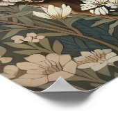 Elegant Sheep Lavender Flower Background Poster (Ecke)