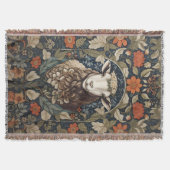 Elegant Sheep William Morris Floral Decke (Vorderseite)