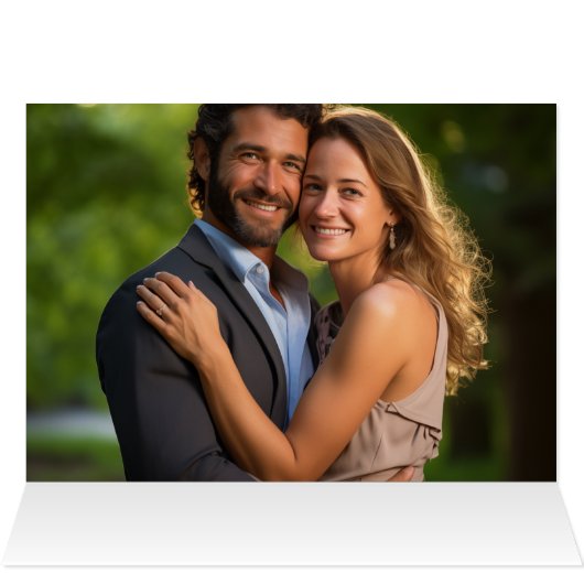 Elegant Sheer Overlay Foto Wedding (Innenansicht Horizontal (Oben))