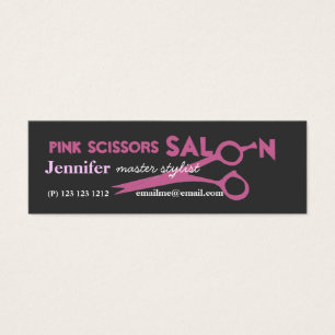 Elegant Sheers Pink Scissors Salon Appointment