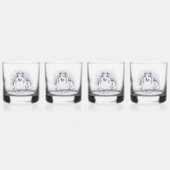 Elegant Sheltie Whiskyglas (Hinten)