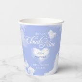 Elegant She's on Cloud Nine Brautparty Party Pappbecher (Rückseite)