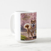 Elegant Shiba Inu Coffee Tasse (Vorderseite Links)