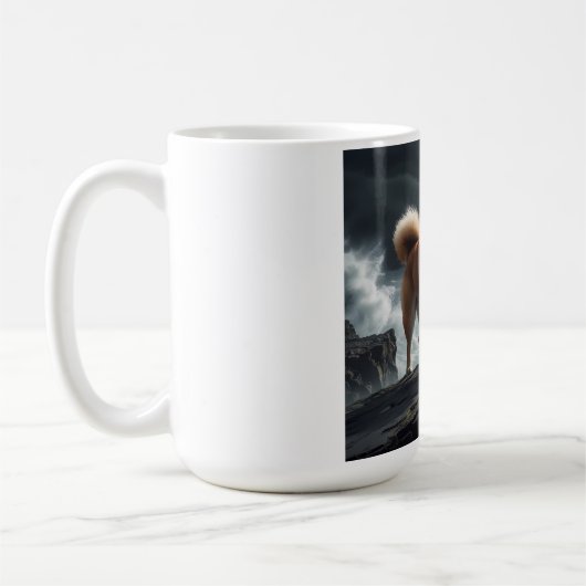 Elegant Shiba Inu Coffee Tasse (Links)