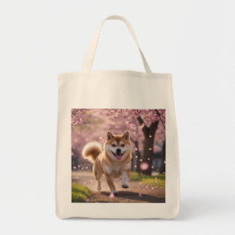 Elegant Shiba Inu Lebensmittelgeschäft Tragetasche