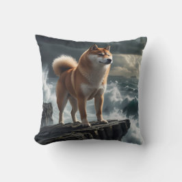 Elegant Shiba Inu Throw Kissen