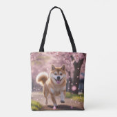 Elegant Shiba Inu Tote Bag Tasche (Rückseite)