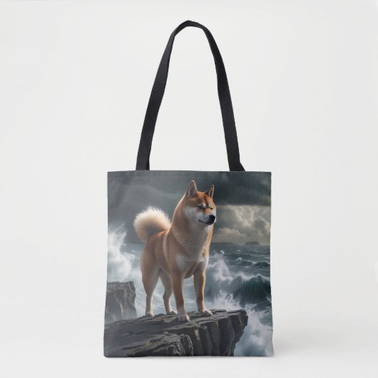 Elegant Shiba Inu Tote Bag Tasche (Vorderseite)