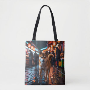 Elegant Shiba Inu Tote Bag Tasche