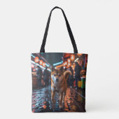 Elegant Shiba Inu Tote Bag Tasche (Rückseite)