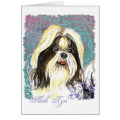Elegant Shih Tzu Card (Vorne)
