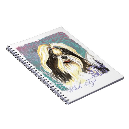 Elegant Shih Tzu-Notebook Notizblock (Rechte Seite)
